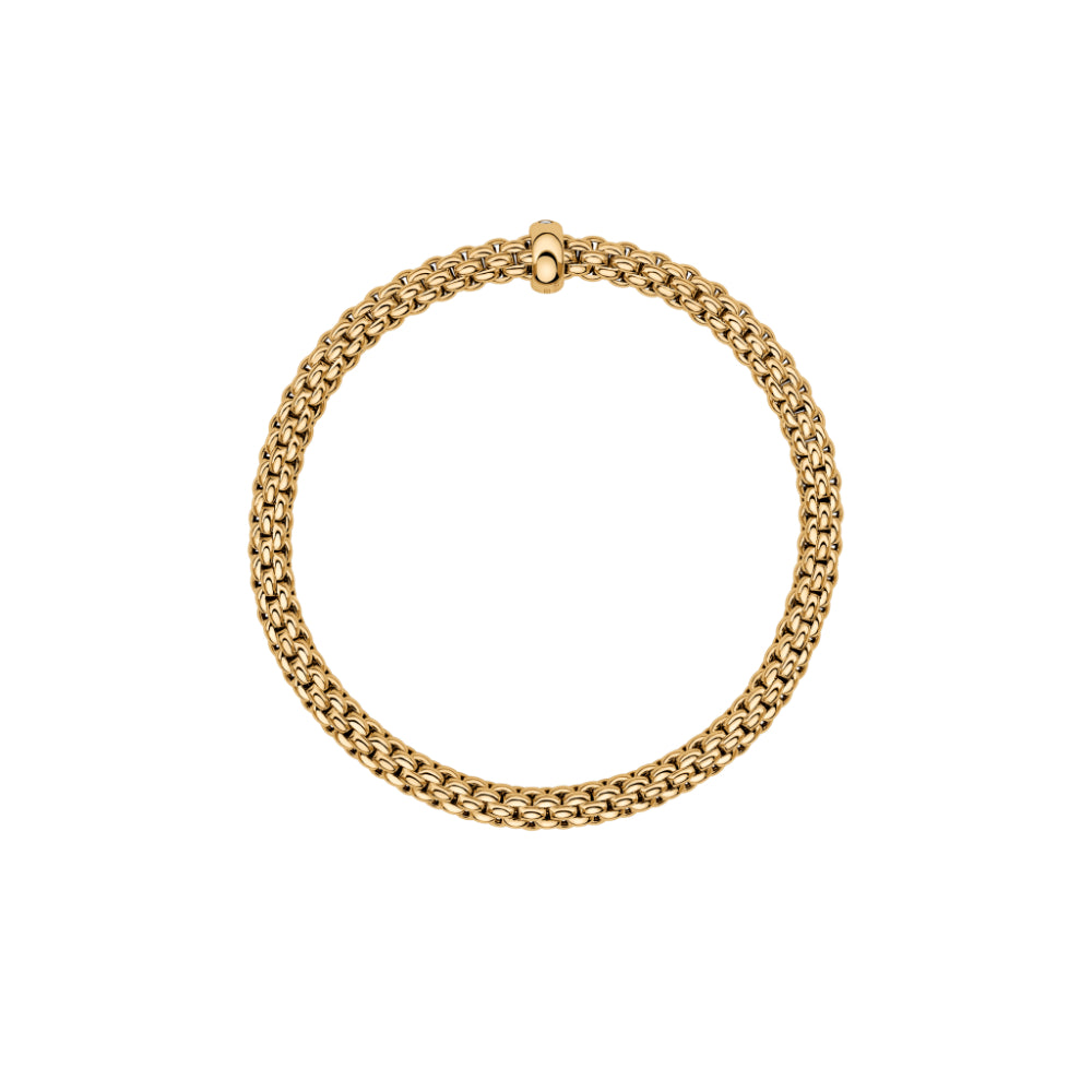 Fope 18k Yellow Gold Flex'it Luxury Bracelet for Women and Men