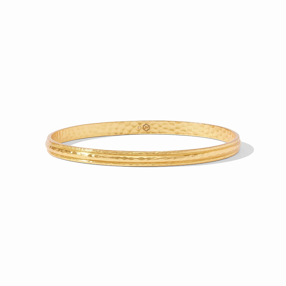Julie Vos Hand - Hammered Golden Madison Style Bangle Bracelet