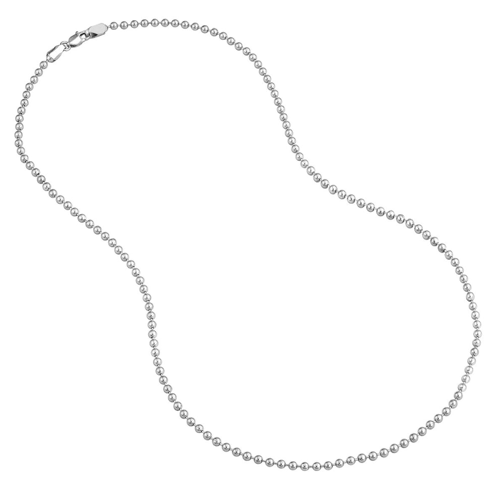 14W Beaded Chain Jewelry with 2.5MM Width and 18 End C