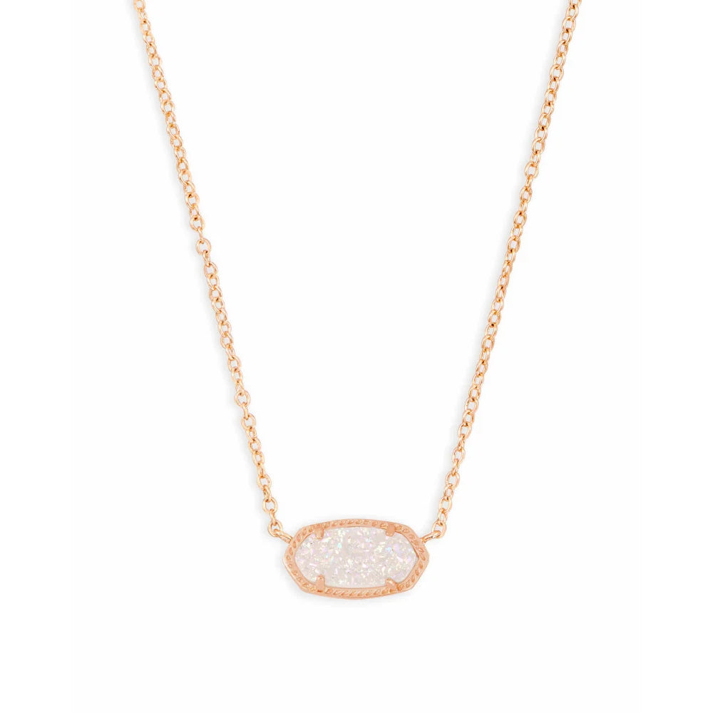 Kendra Scott Iridescent Drusy Elisa Style Pendant Necklace for Women