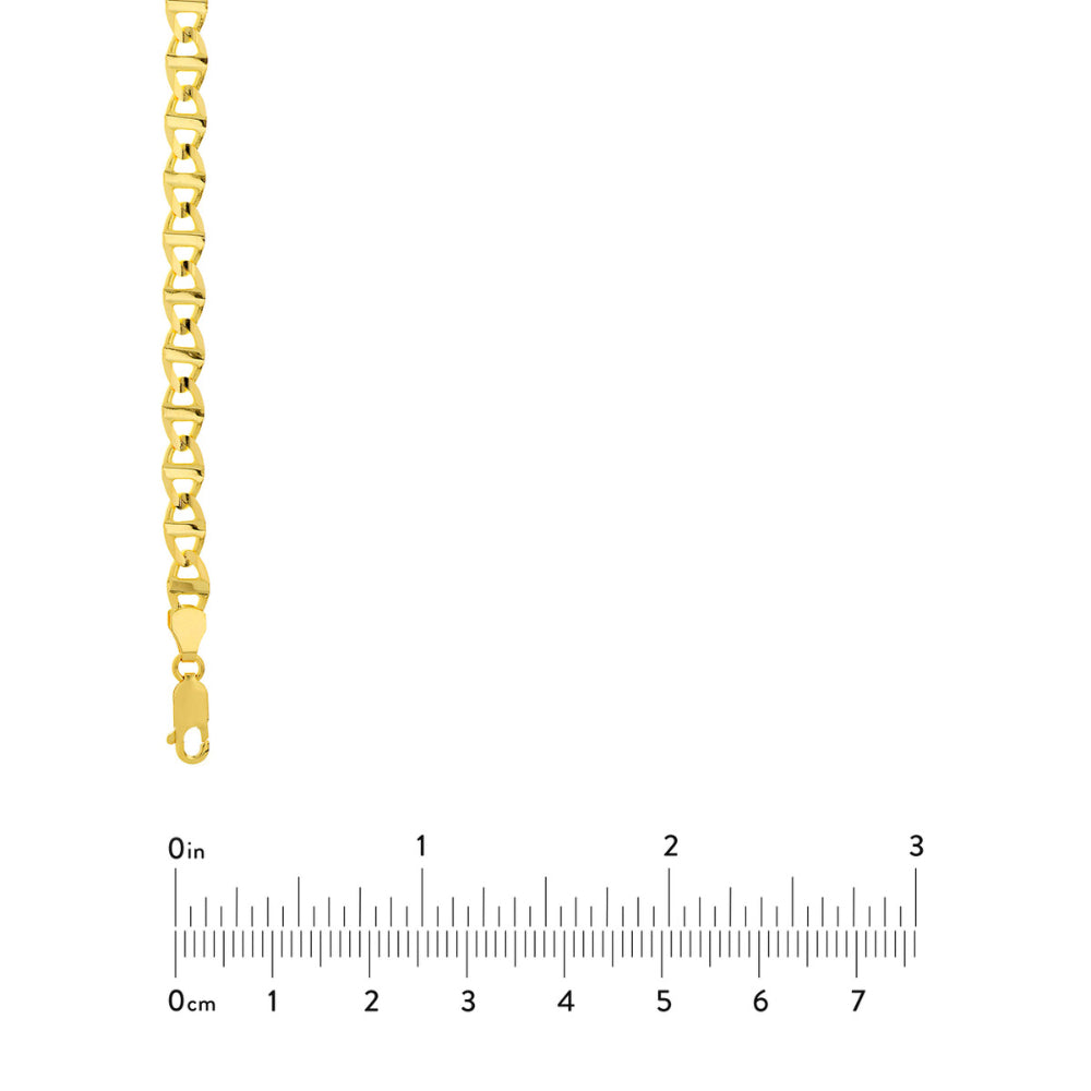 Stunning 14k Yellow Gold Mariner Link Chain for a Bold Statement