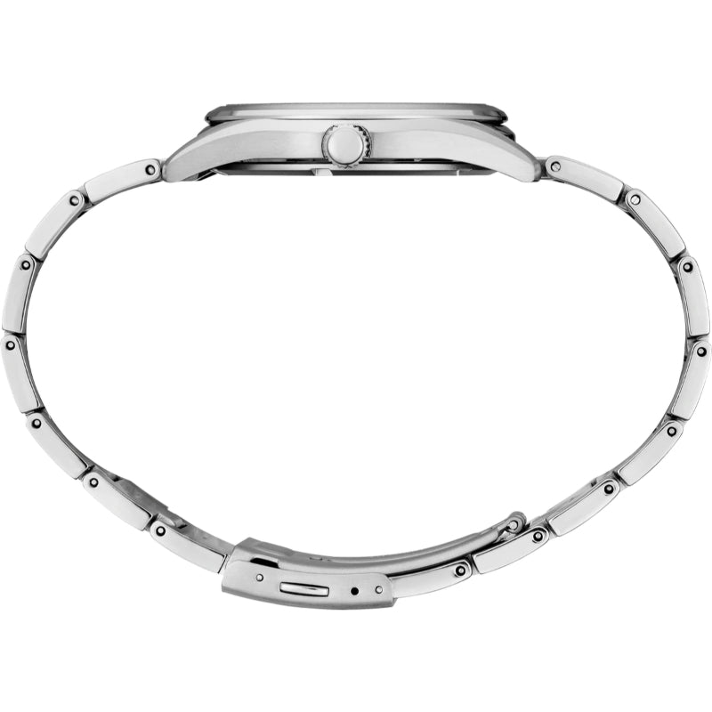 Seiko Essential 40mm Quartz Watch with Black Sunray Dial