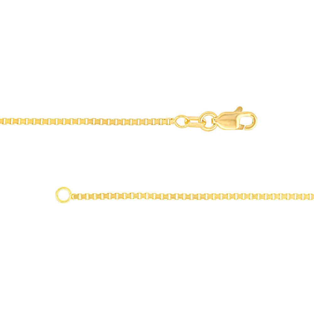 14-karat Yellow Gold 1.2-millimeter Classic Box Chain Necklace