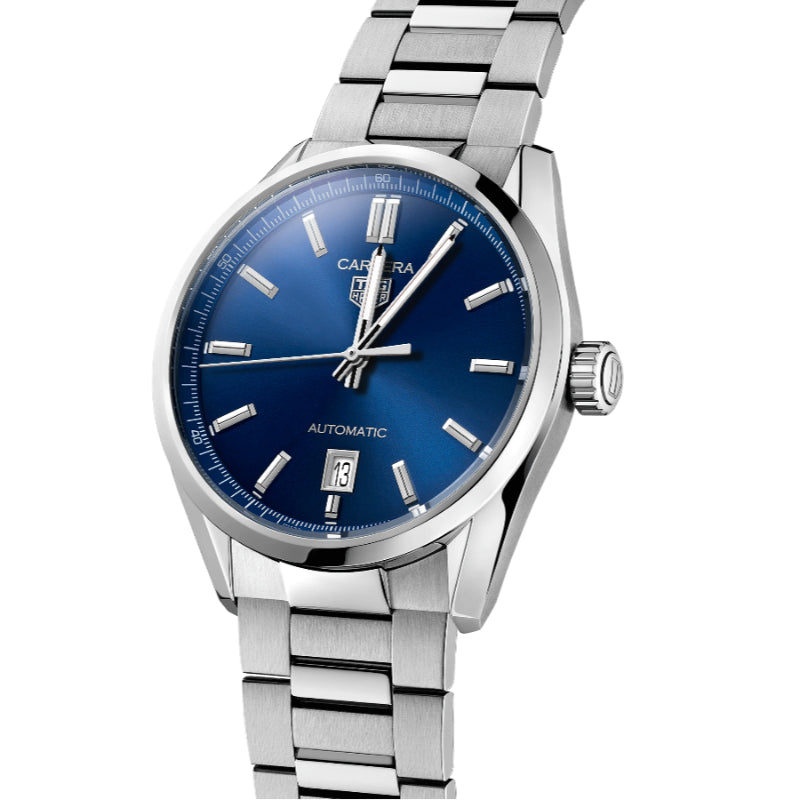 TAG Heuer Men's Carrera Automatic Watch with Stunning Blue Dial