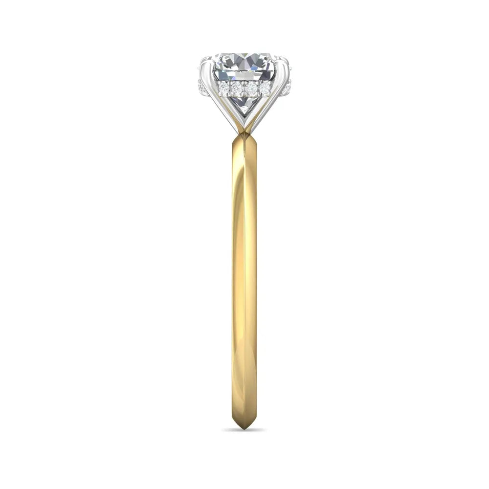 Martin Round Diamond Solitaire Engagement Ring - A Classic Flyer Style for Proposal