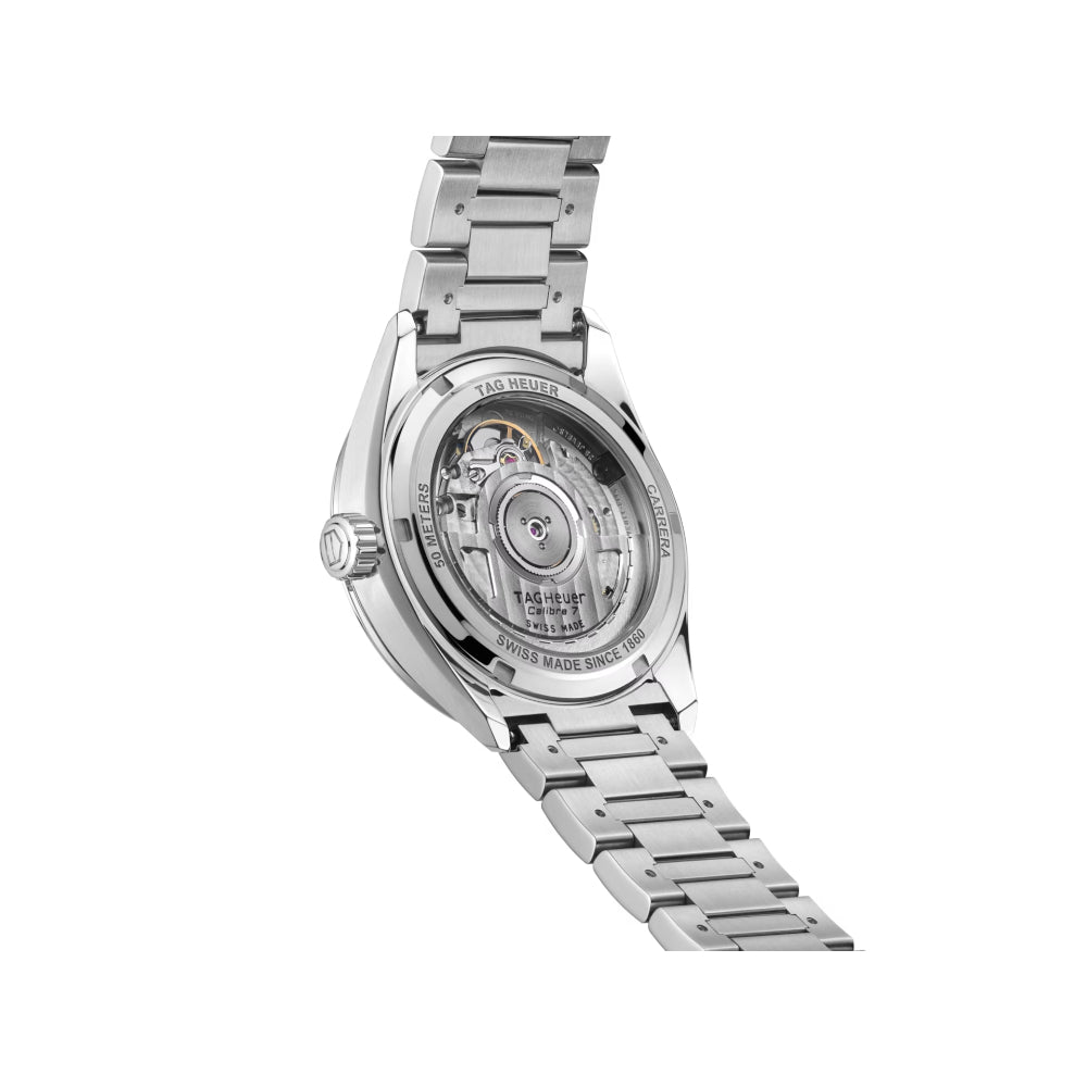 Tag Heuer 36mm Carrera Date Automatic Watch with Steel and 18k Rose Gold Details
