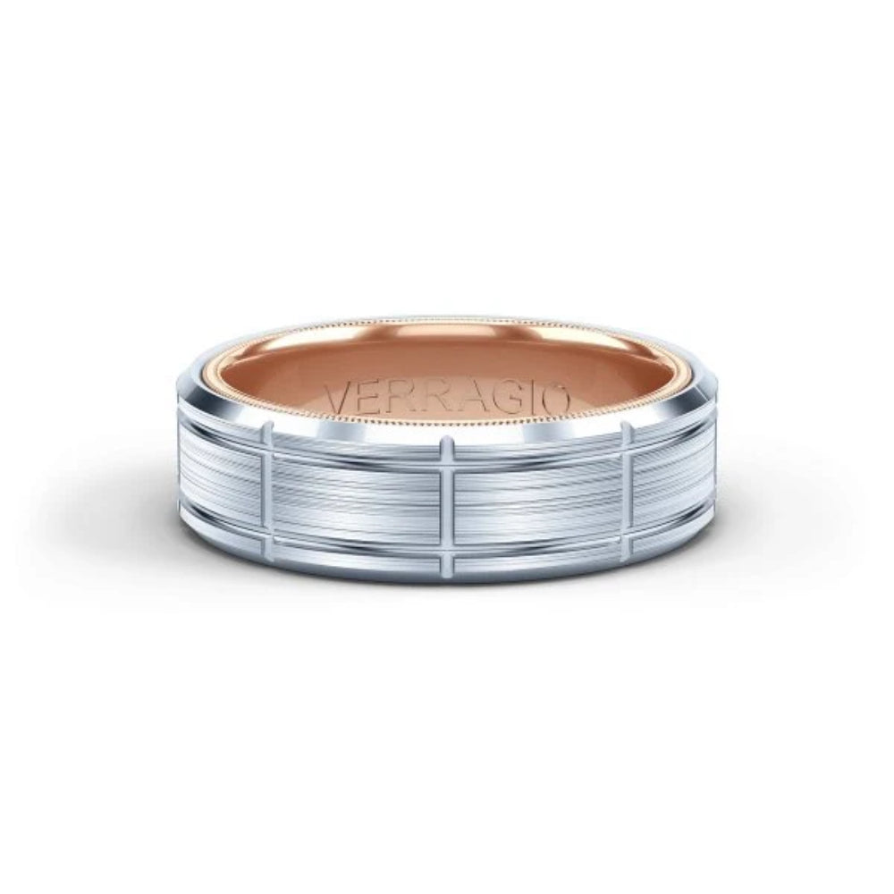 Verragio Men's 14-karat Gold 7-millimeter Wedding Ring Band