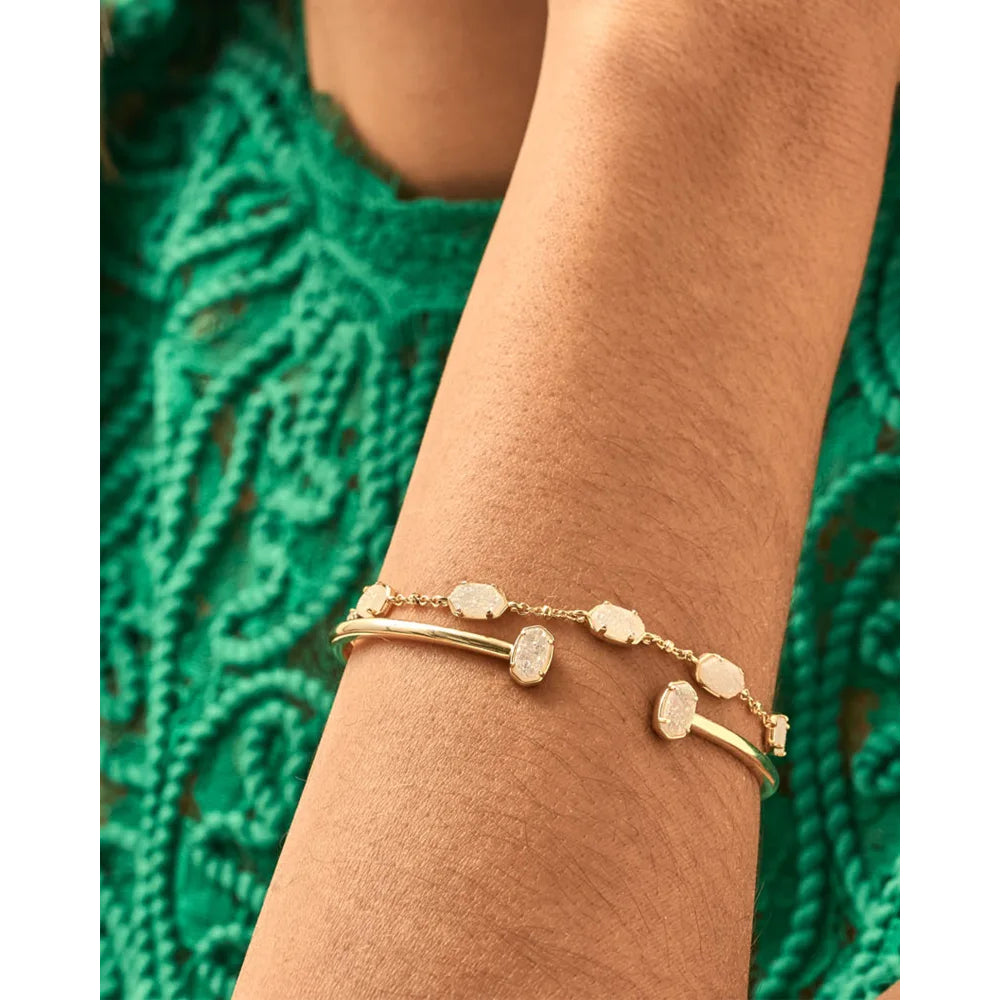 Kendra Scott Emilie Drusy Chain Bracelet - A Shimmering Jewelry Piece for Stylish Stacking