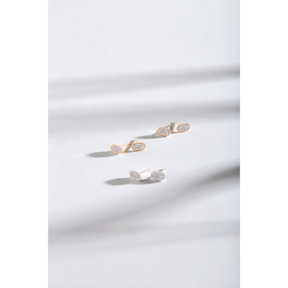 Kendra Scott 14k Gold Marisa Stud Earrings with White Diamonds