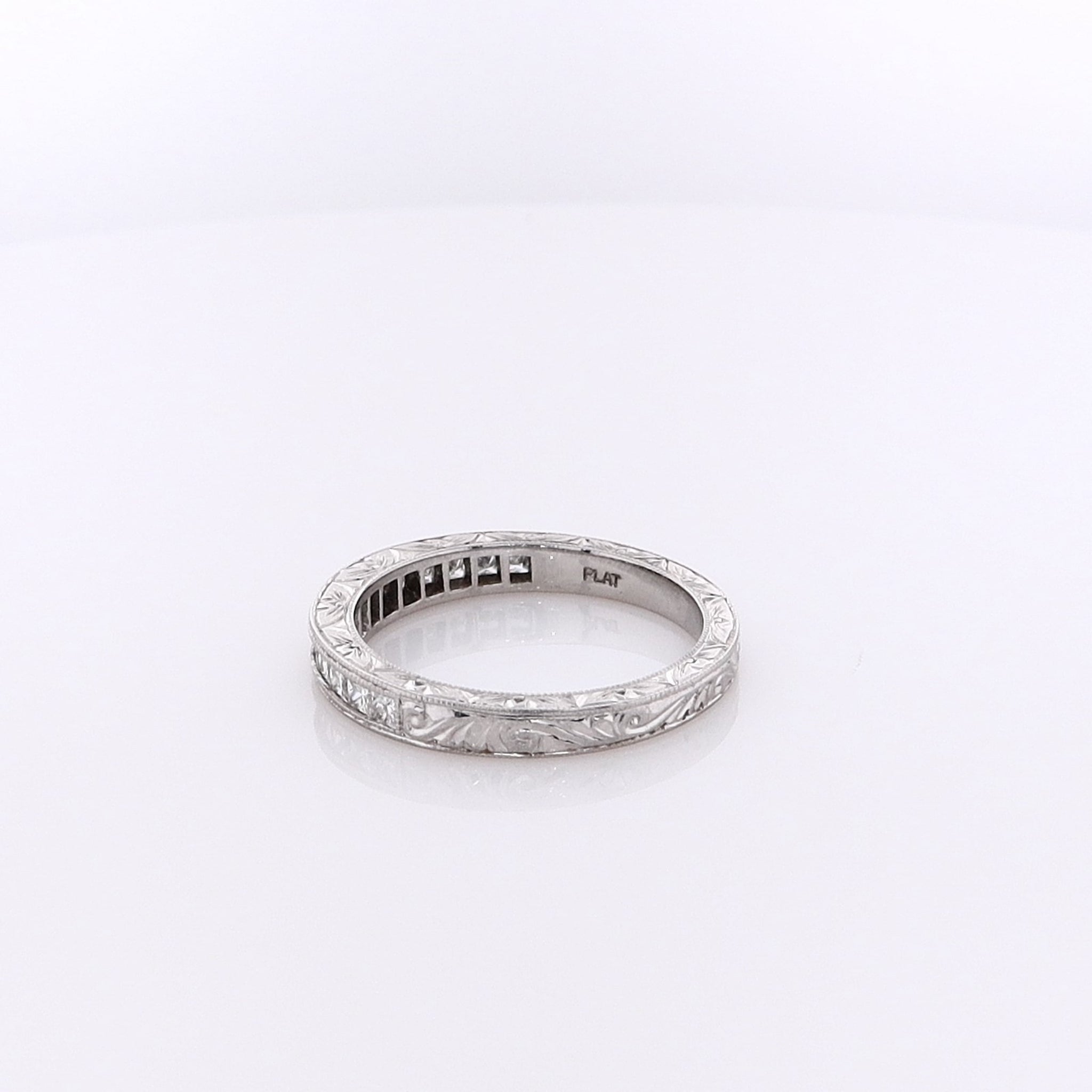 ESJ Flyer Fit Platinum Diamond Band for Wedding