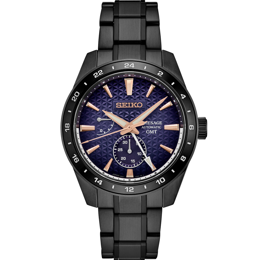 Seiko Presage Sharp-Edged Series Limited Edition Automatic GMT Watch