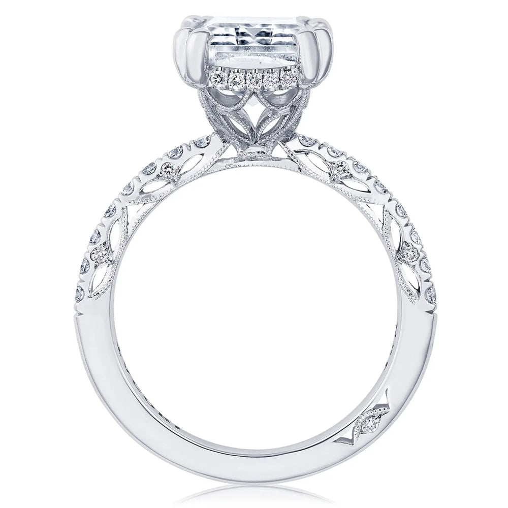 Exquisite Tacori Dantela Emerald Solitaire Engagement Ring for Brilliant Proposals