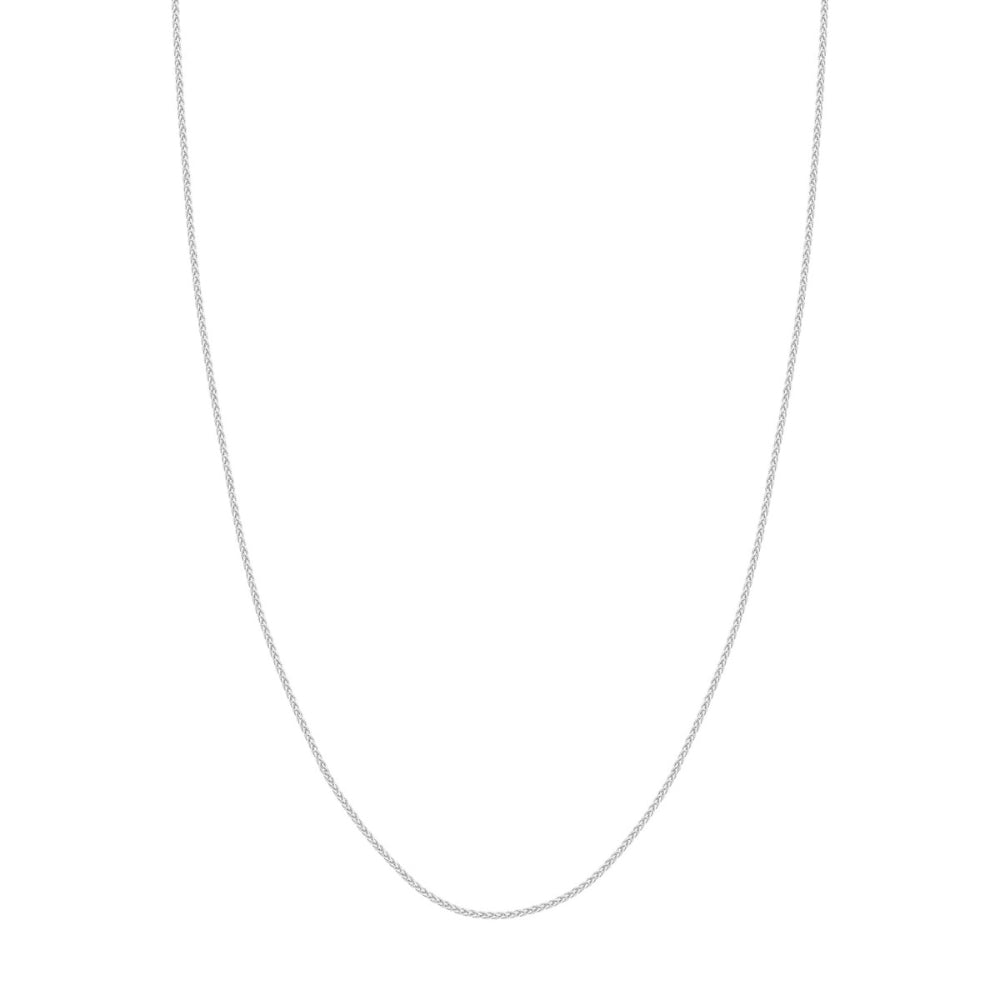 14kt White Gold 1.65mm Wheat Chain for Stunning Layering
