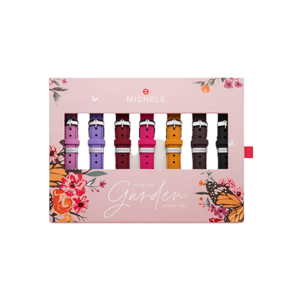 Michele Shimmering Silicone Interchangeable Strap Gift Set for 16mm/18mm Straps