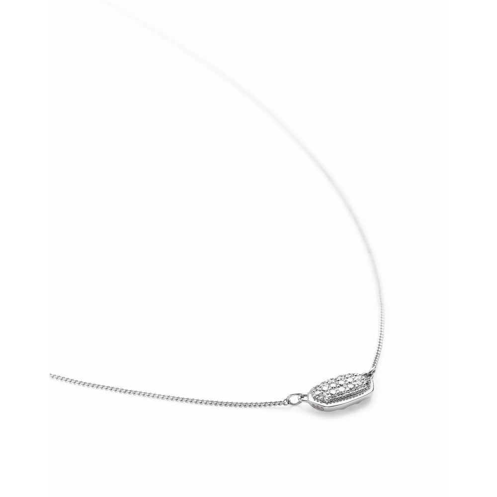 Kendra Scott Lisa 14k Gold Pave White Diamond Pendant Necklace - A Dainty and Sparkling Jewelry Piece