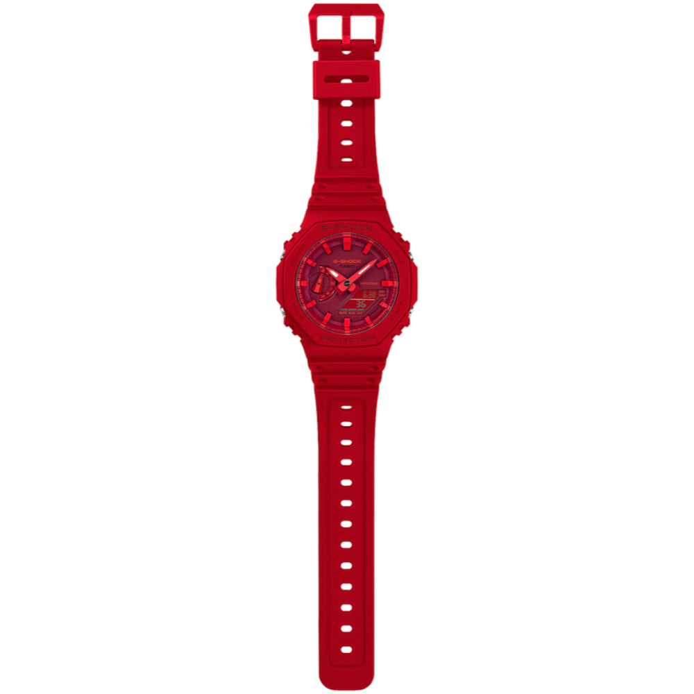 G-Shock GA-2100 Series Analog/Digital Watch, Vibrant Red Color