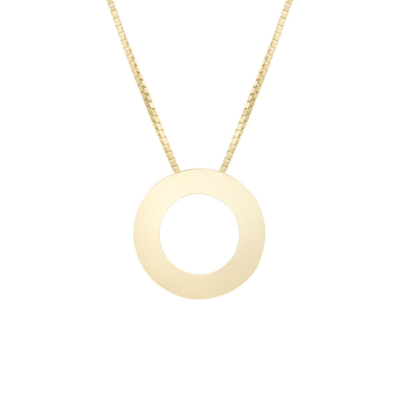 14K Gold Block Letter Initial Fashion Necklace - Available in ALL LETTERS