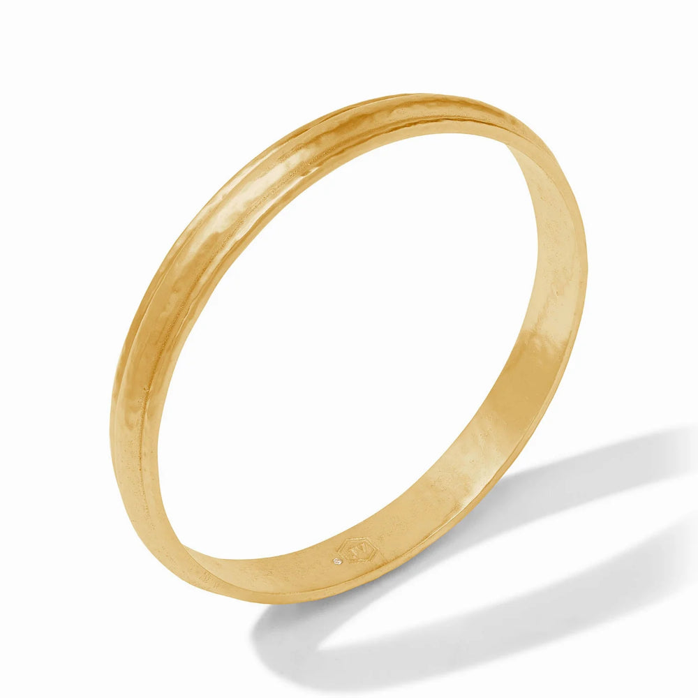 Julie Vos Cirque Style 24k Gold Plated Undulating Bangle Bracelet