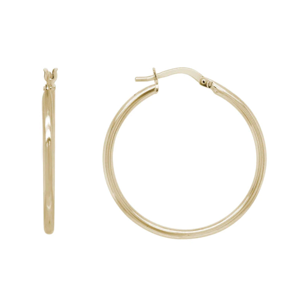 Gorgeous 14kt Yellow Gold Hoop Earrings for Timeless Elegance