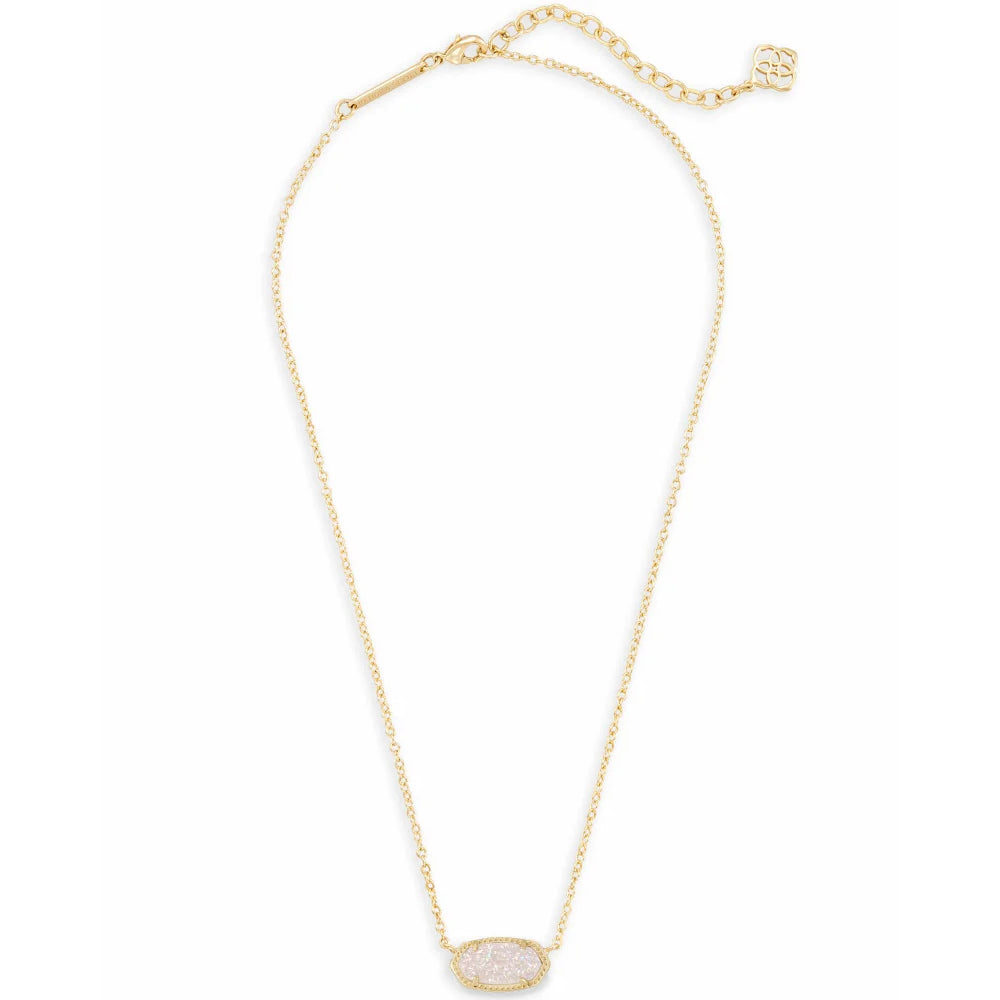 Kendra Scott Iridescent Drusy Elisa Style Pendant Necklace for Women