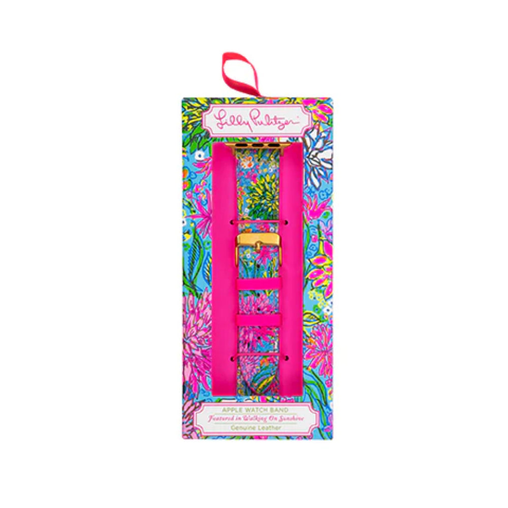 Lilly Pulitzer Stylish Printed Apple Watch Band - 'Walking on Sunshine' Design
