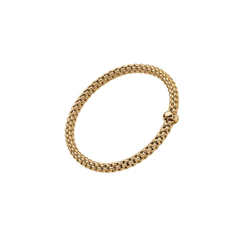 Fope 18k Yellow Gold Flex'it Luxury Bracelet for Women and Men