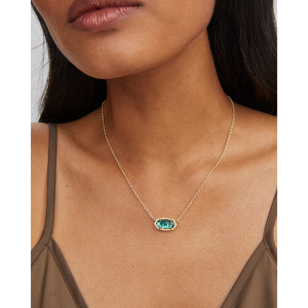 Kendra Scott Exquisite Elisa Pendant Necklace Crafted in London Blue Shade