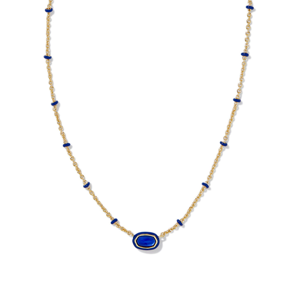 Kendra Scott Adorable Mini Elisa Enamel Frame Short Pendant Necklace