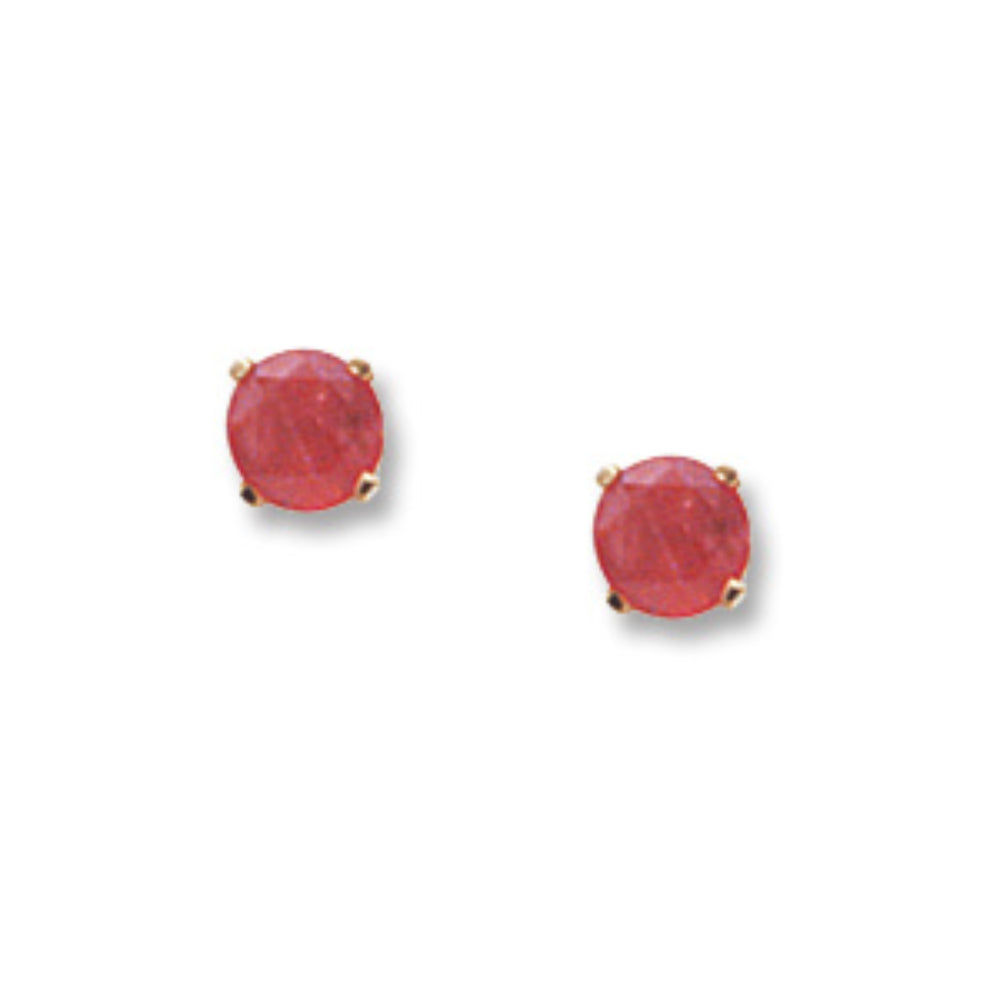 Luxurious 14k Gold Gemstone Stud Earrings for Modern Sophisticates