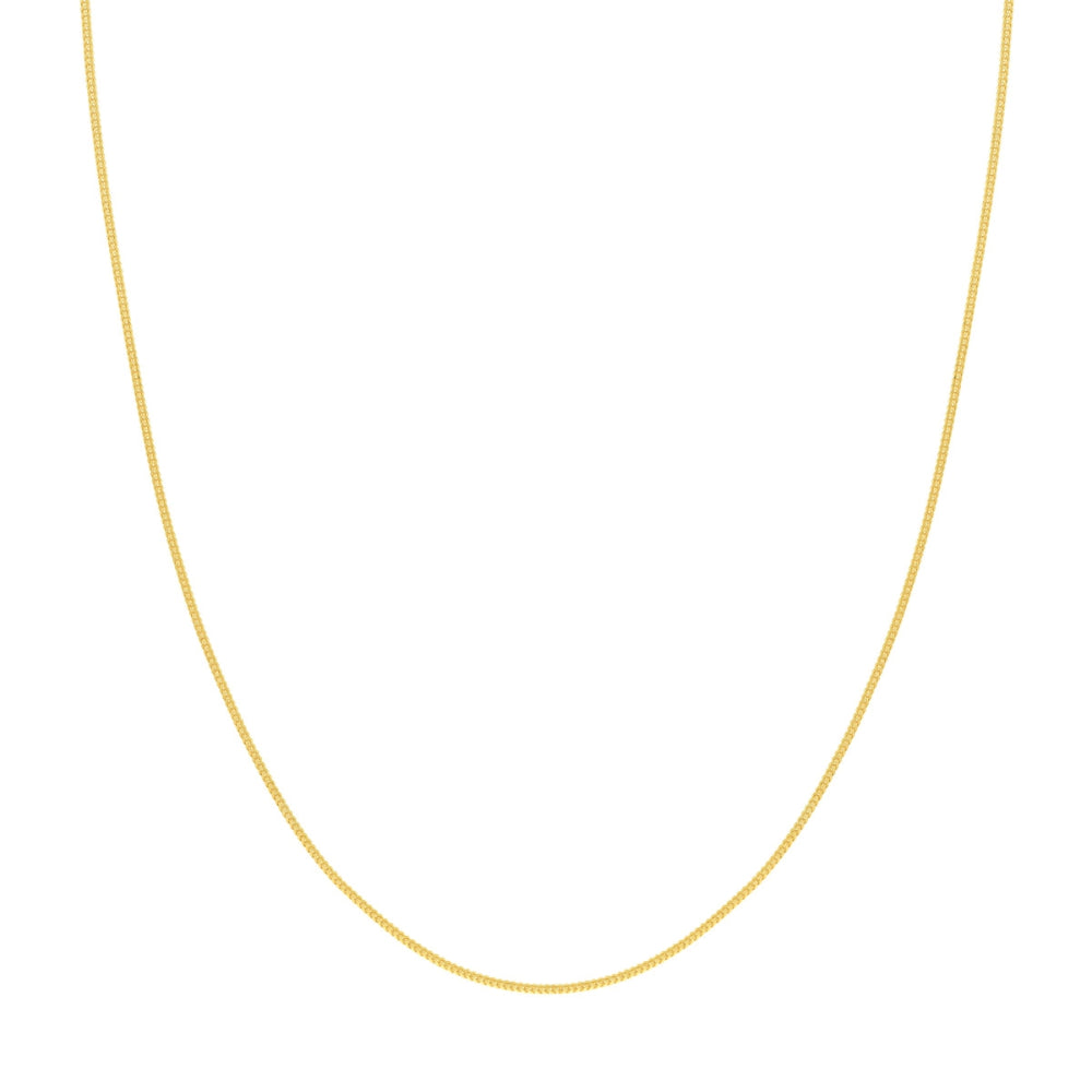 14k Yellow Gold Franco Chain - Elegant and Versatile Jewelry Piece