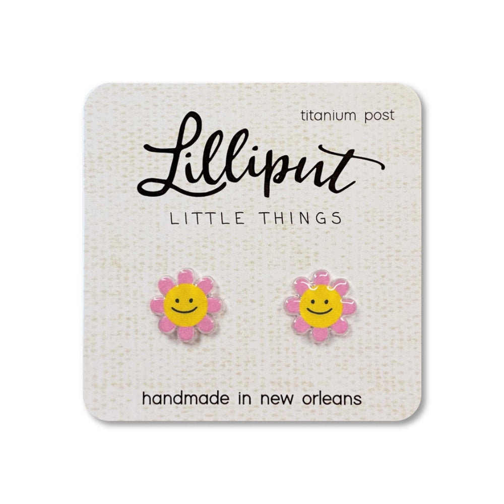 Adorable Lilliput Little Things Happy Daisy Style Earrings for Fashion Lovers