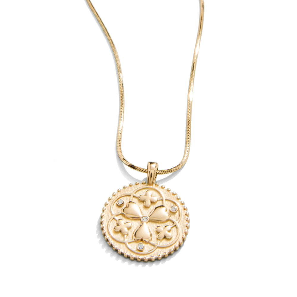 Spartina 18-Inch Crystal Adorned Lucky in Love Talisman Necklace for Collectors