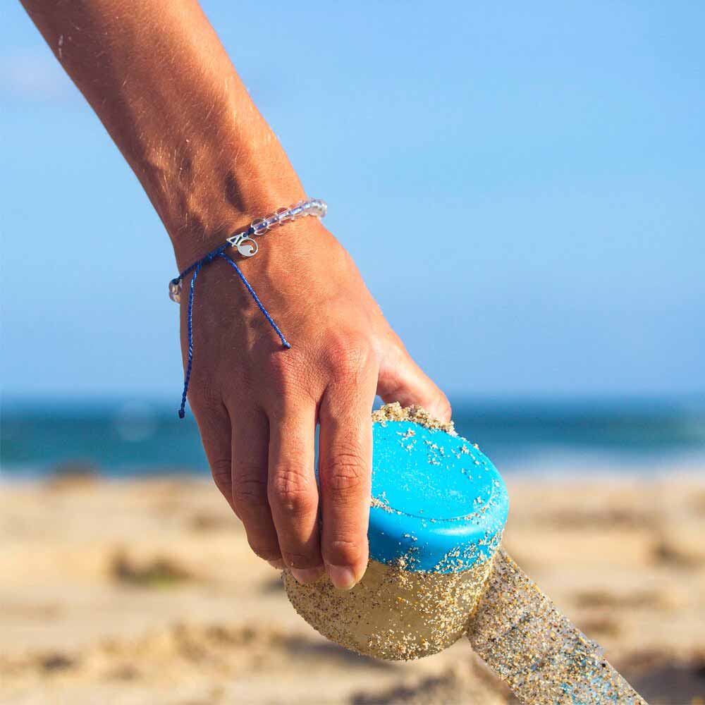 4Ocean Unisex Waterproof Adjustable Signature Blue Beaded Bracelet