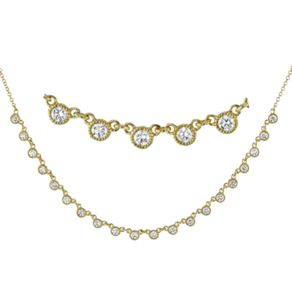 Simon G. 18k Gold Harmonie Diamond Necklace for Stylish Layering
