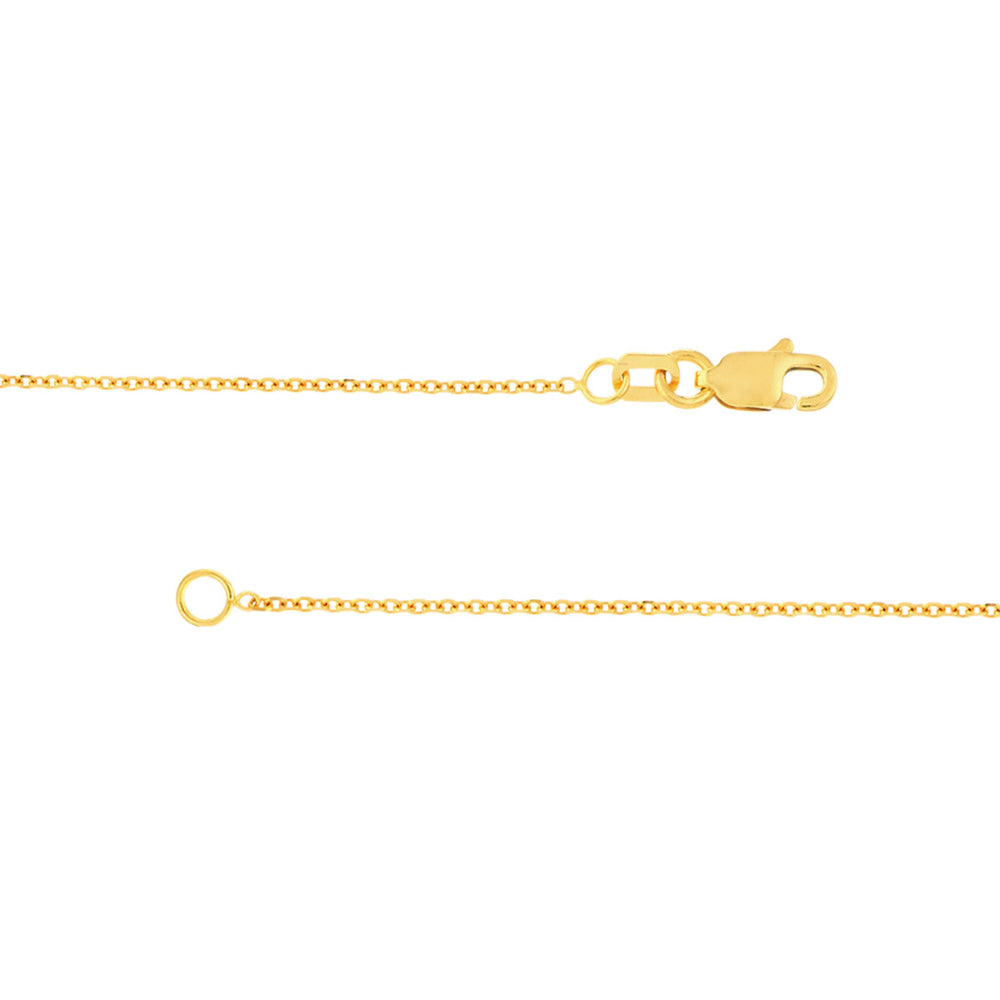 Exquisite 14k Gold Diamond-Cut Cable Chain for Luxury Jewelry Lovers