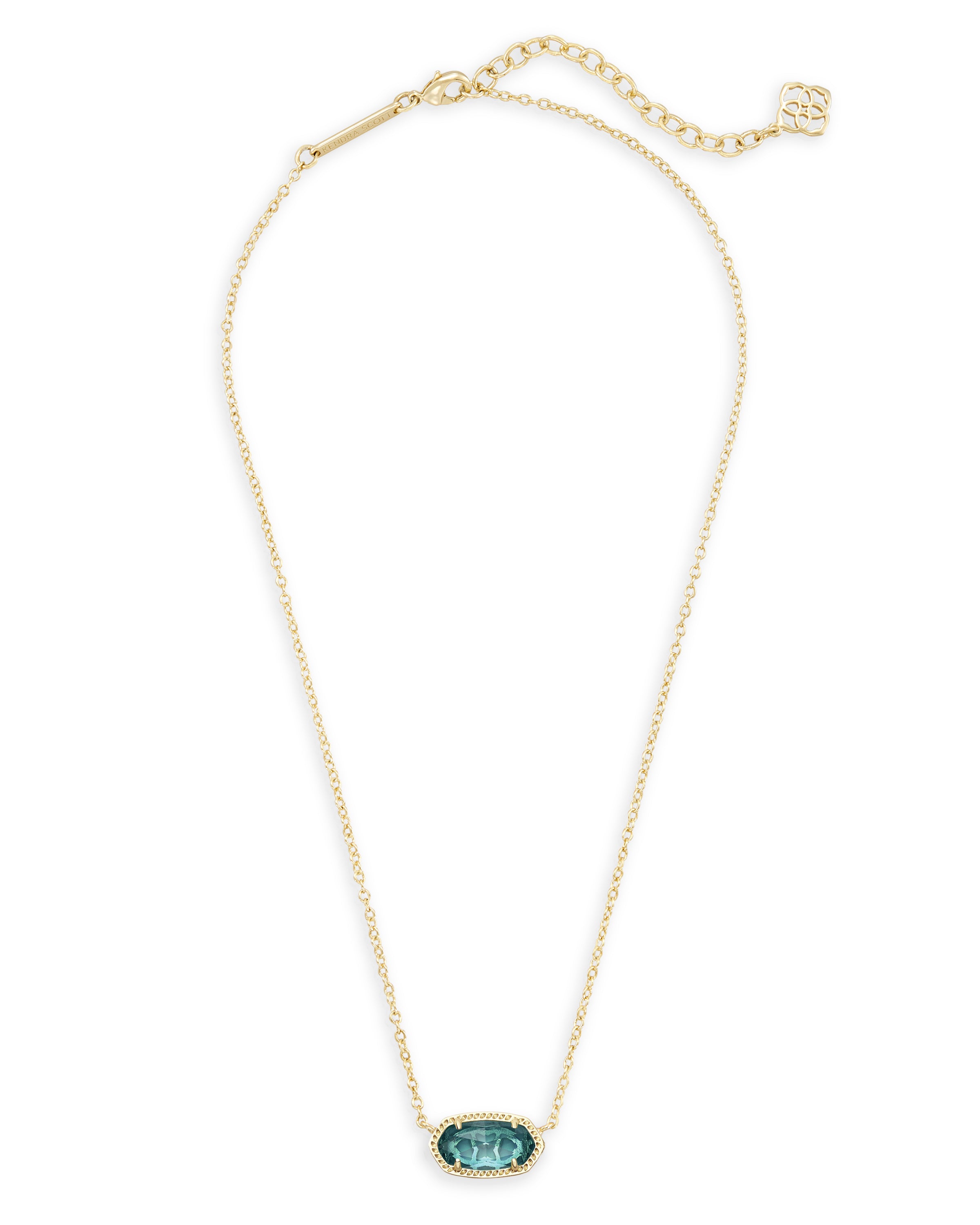 Kendra Scott Exquisite Elisa Pendant Necklace Crafted in London Blue Shade