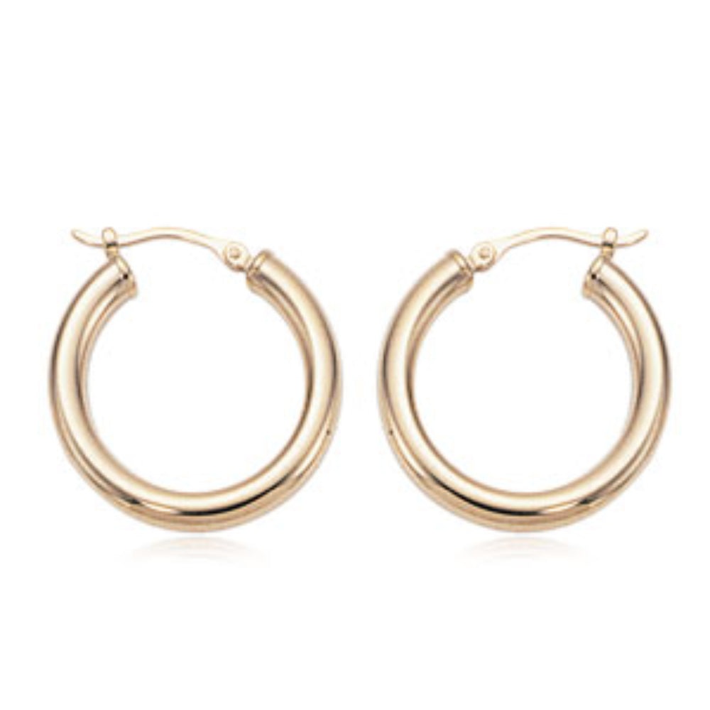 Exquisite 14k Solid Gold Hoop Earrings for Timeless Style
