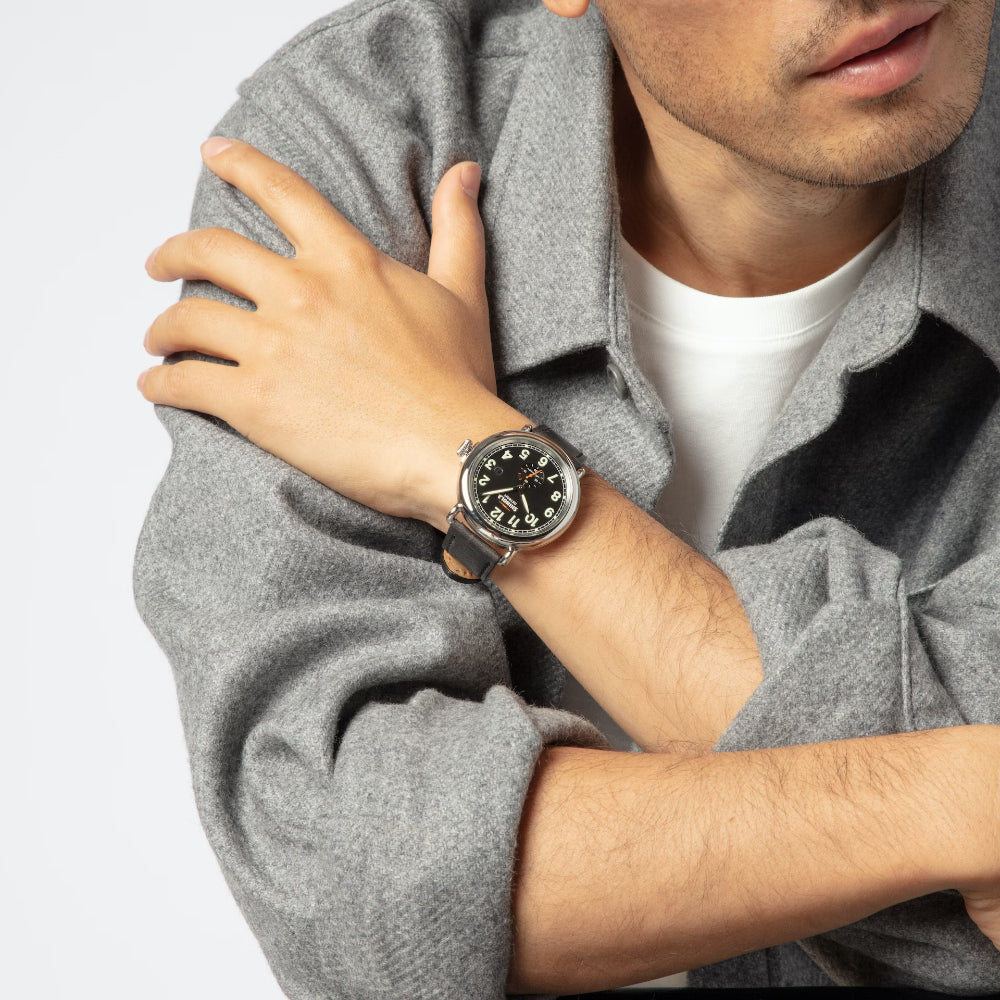 Shinola 45mm Runwell Automatic Watch with Classic Style