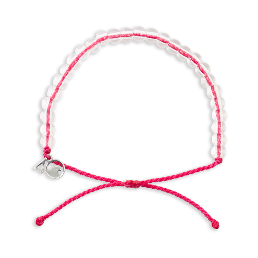 4Ocean Pink Flamingo Themed Beaded Bracelet for Ocean Conservation
