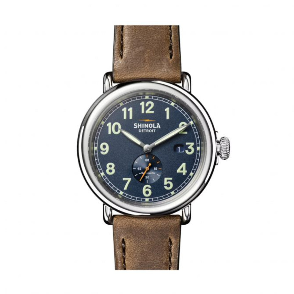 Shinola 45mm Runwell Automatic Watch with Classic Style