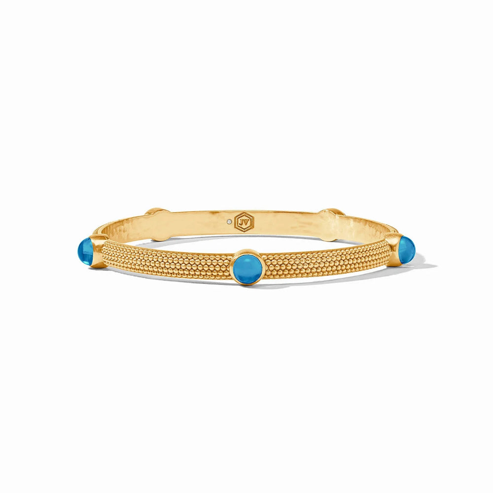 Julie Vos Cabochon Style Golden Bangle Jewelry for Women