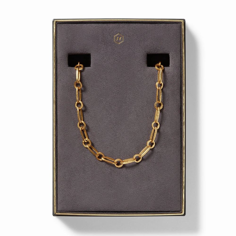 24k Gold Plated Julie Vos Palladio Adjustable Link Necklace