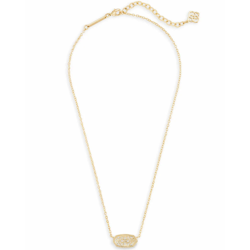 Kendra Scott Exquisite Elisa Filigree Style Pendant Necklace for Daily Wear