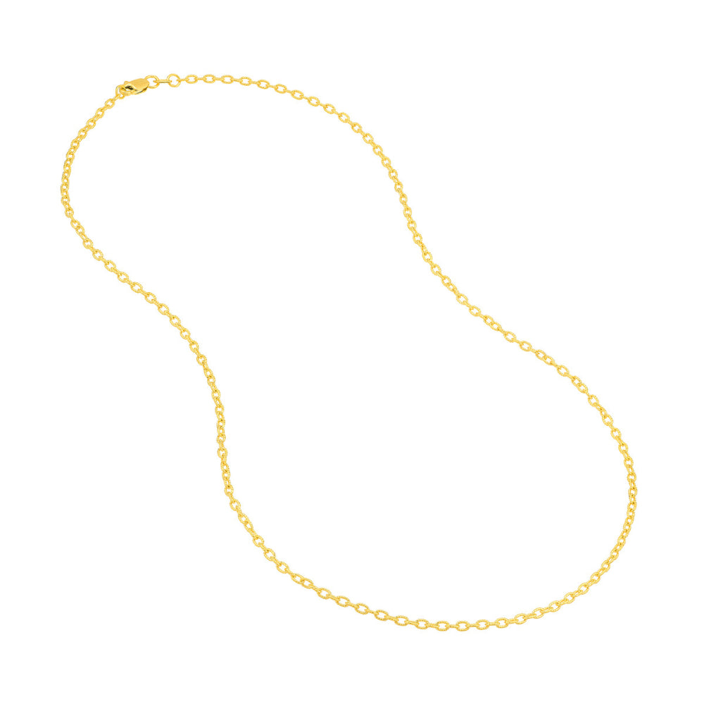 14-karat 1.9-millimeter Designer Rolo Gold Chain, 18 Inches