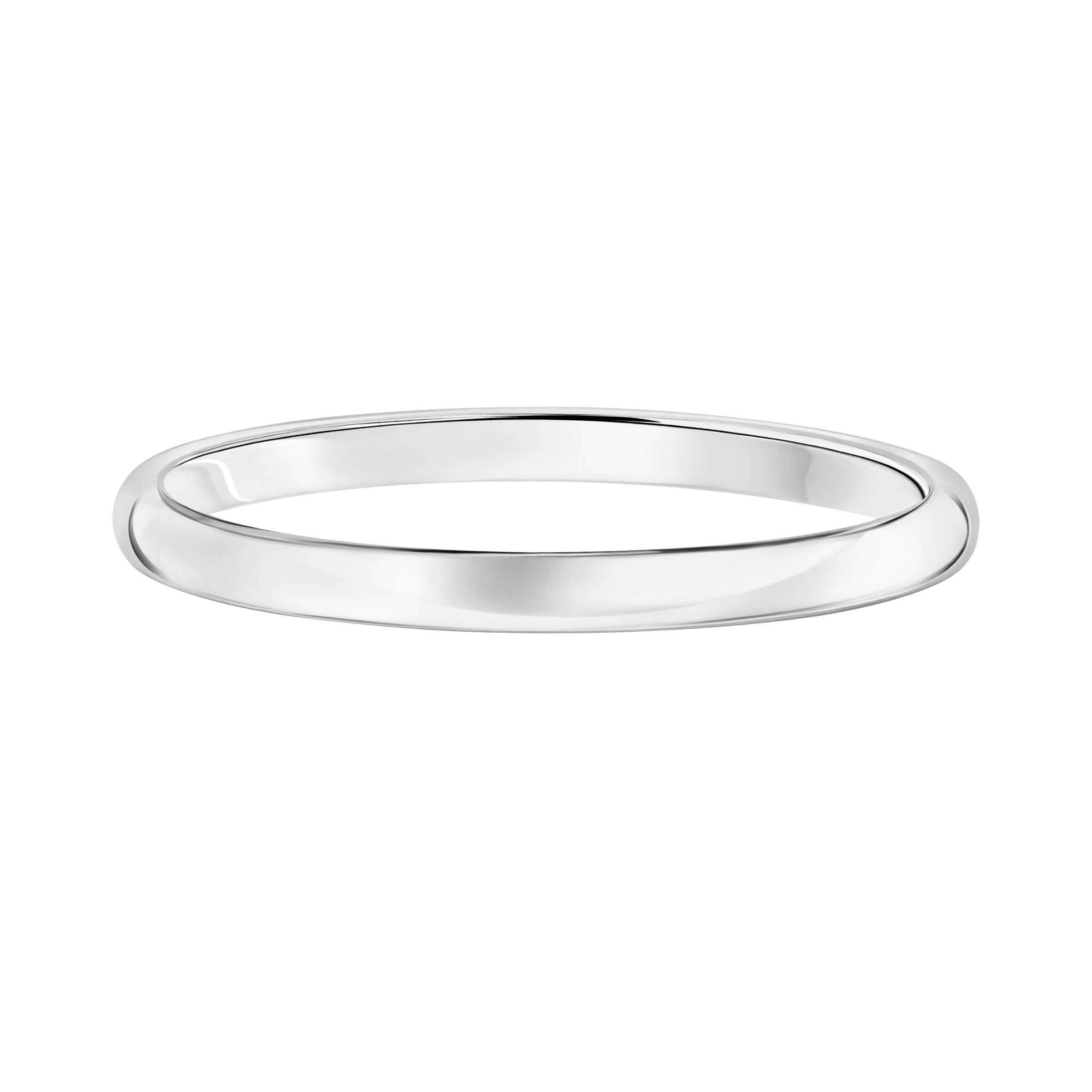 2mm 14k Solid Gold Comfort Fit Wedding Band with Polished Finish