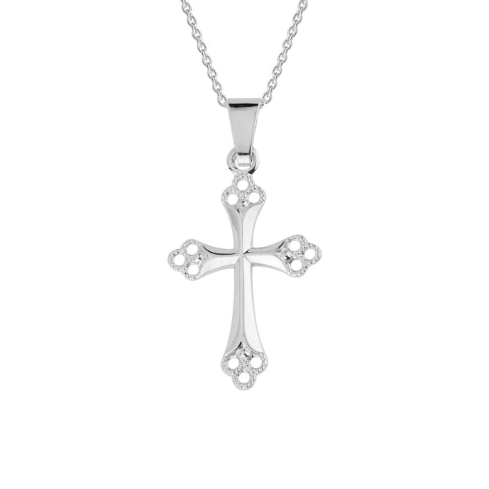 14k Gold Adjustable Filigree Cross Pendant Necklace for Stylish Look