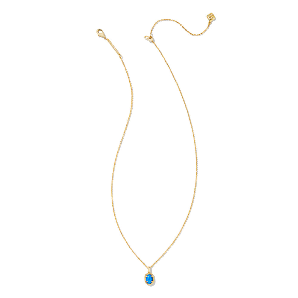 Kendra Scott Daphne Gold Framed Short Pendant Necklace for Everyday Wear