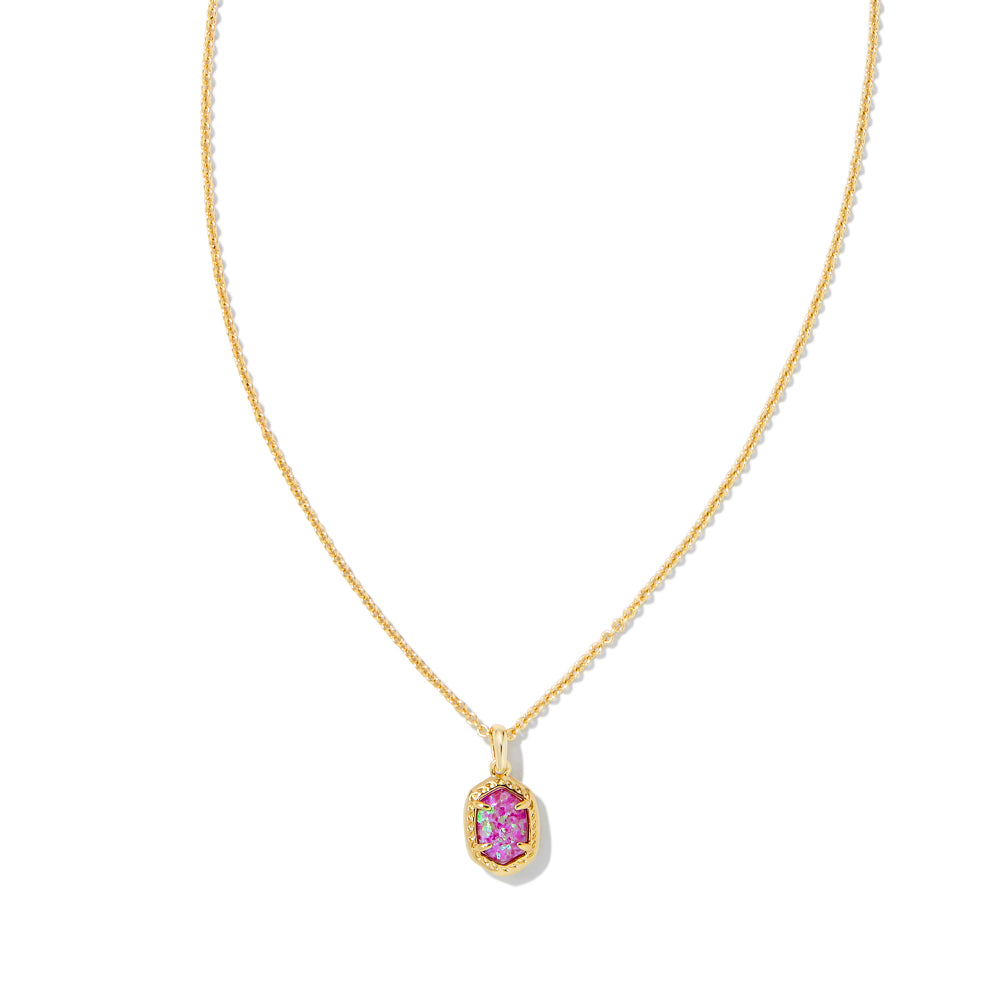 Kendra Scott Daphne Gold Framed Short Pendant Necklace for Everyday Wear