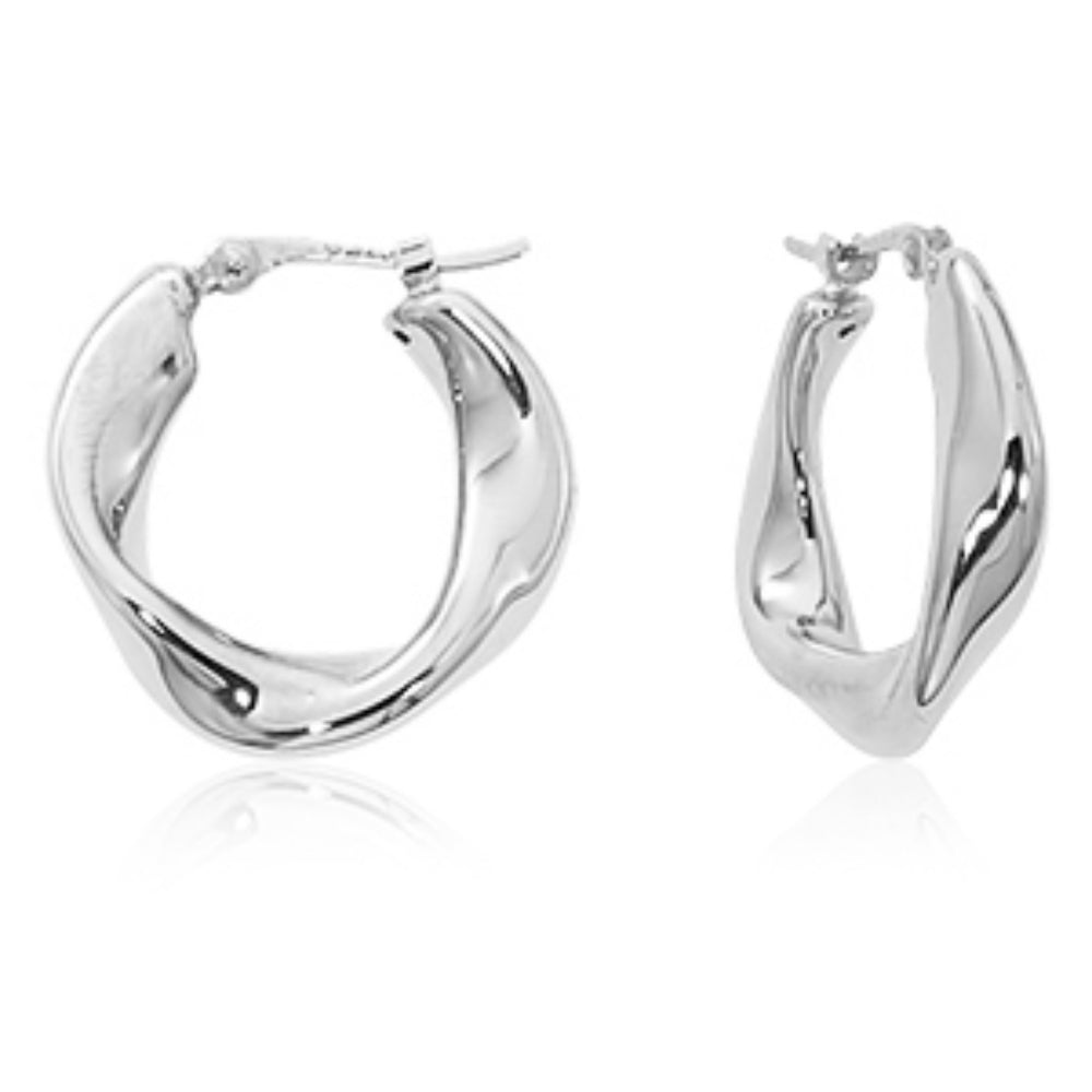 Stylish 14k Gold Twisted Hoop Earrings for a Glamorous Look