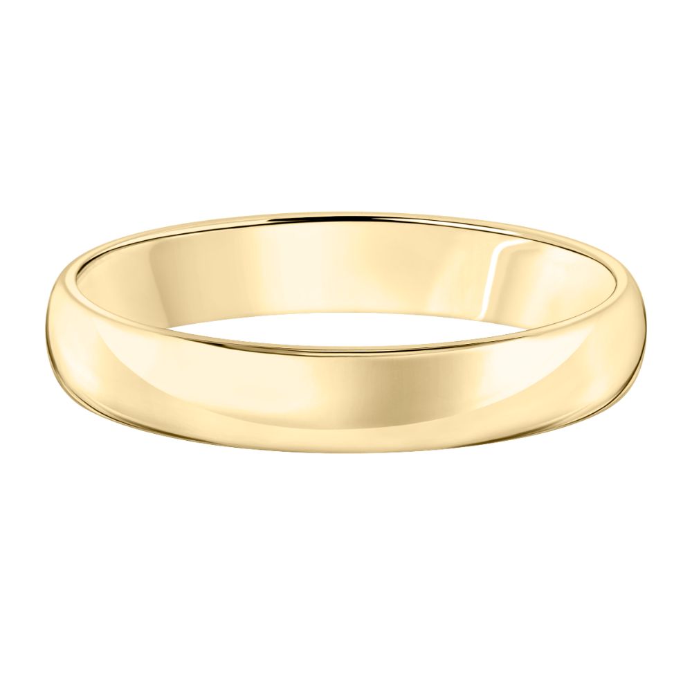 4mm 14k Solid Gold Comfort Fit Wedding Band
